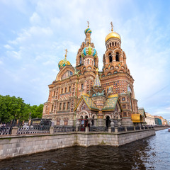 Fototapeta na wymiar The Church of Our Savior on the Spilled Blood, Saint Petersburg, Russia.