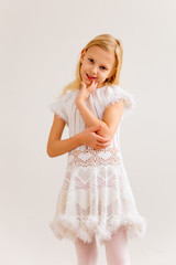 Girl in angel costume