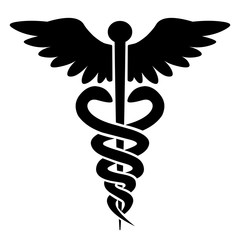 Ikona medyczna - Kaduceusz - Różdżka Hermesa - 193310951