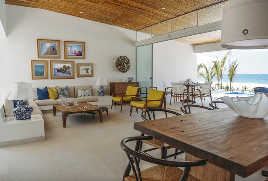 Living room in modern villa