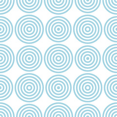 Fototapeta na wymiar Geometric blue and white abstract seamless pattern