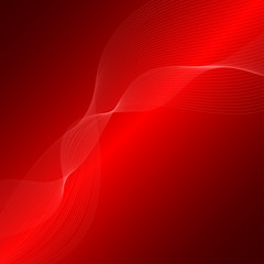Abstract colored wave element for design. Stylized line art background. Vector illustration. Curved wavy line, smooth stripes.