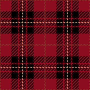 Red Tartan Plaid Scottish Pattern