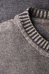 texture of a washed thick knit fabric