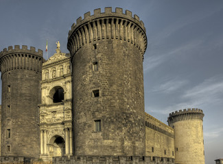 Fototapeta na wymiar Neapel Castel Nuovo