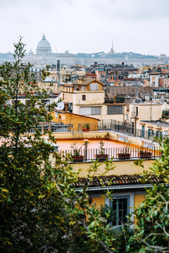 Panorama Of Rome From Pincian Hill