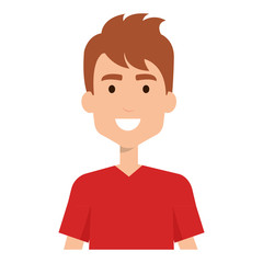 young and casual man avatar character vector illustration design