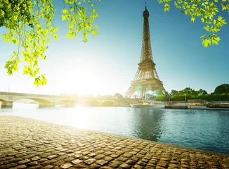 Fotobehang lente in Parijs, Eiffeltoren © Iakov Kalinin