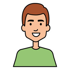 young and casual man avatar character vector illustration design