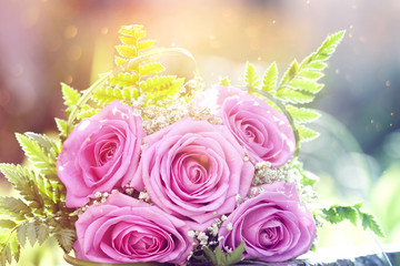 Photo of pink wedding bouquet