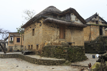 Old mushroom house in Yunnan China