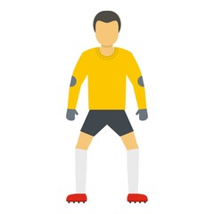 Soccer icon. Flat illustration of soccer vector icon for web