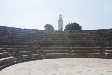 The Paphos Lighthouse. Cyprus landmark