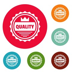 Big quality logo. Simple illustration of big quality vector logo for web