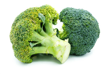 Brokoli Brokkoli isoliert freigestellt auf weißen Hintergrund, Freisteller