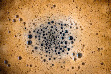 coffee close-up, coffee foam