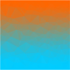 Abstract polygonal triangle background. Vector Polygon which consist of triangles. Geometric background in Origami style with gradient.