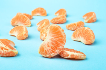 tangerine slices, concept of leadership and success