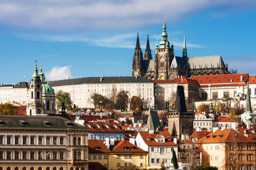 Fototapeta premium Prague Castle and Saint Vitus Cathedral, Czech Republic