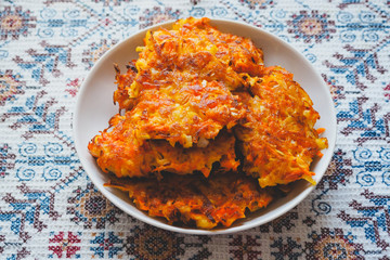 Cutlets from vegetables.  Simple rustic food.

