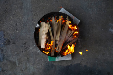 Obraz premium Burning Grill