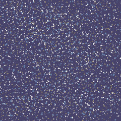 Terrazzo floor mosaic material, mixture of glass, marble and granite on the base of cement for fashionable, public interiors. Walk of fame style vector square tile illustration.