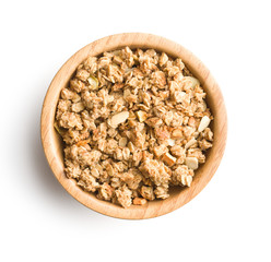 The granola breakfast cereals. - obrazy, fototapety, plakaty