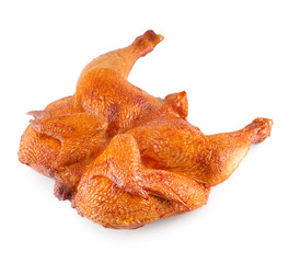 Smoked poultry isolated