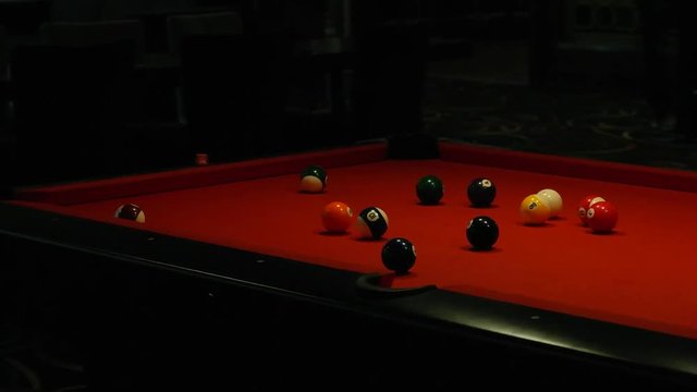 playing billard