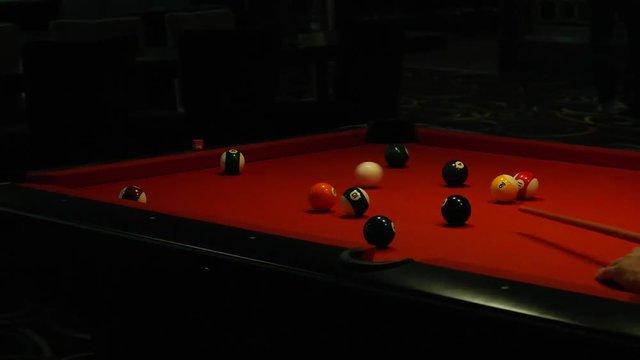 playing billard