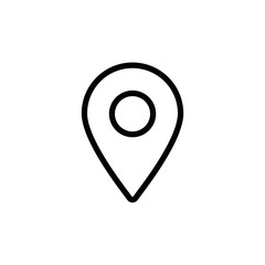 Map pin icon, location symbol