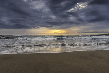 Beautiful sunrise over the sea.