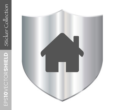 Dark Shield Icon - Home