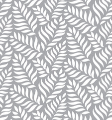 MODERN FLORAL SEAMLESS VECTOR PATTERN. DROP SHAPE NATURE BACKGROUND. LEAVES DECORATIVE TEXTURE.
