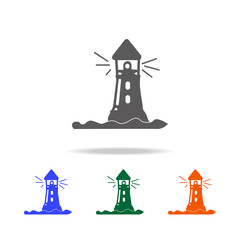 Lighthouse icon. Element of Beach holidays multi colored icons for mobile concept and web apps. Thin line icon for website design and development, app development