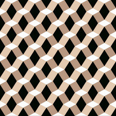 Seamless geometric 3D abstract  faceted pattern