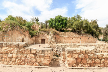 Fototapeta premium Crusader Farmhouse Ruins - Aqua Bella Springs near Jerusalem