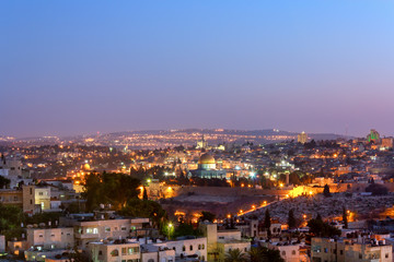 Obraz premium Jerusalem Old City Night