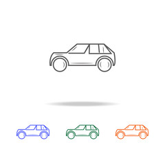 Car line icon. Types of cars Elements in multi colored icons for mobile concept and web apps. Thin line icon for website design and development, app development