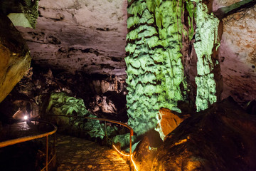 Scene from the amazing bulgarian cave Magura
