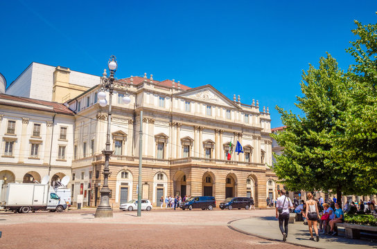 Teatro La Scala-  famous opera house in Milan, Italy.