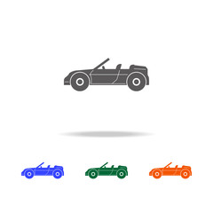 Convertible Sports Car icon. Types of cars Elements in multi colored icons for mobile concept and web apps. Icons for website design and development, app development