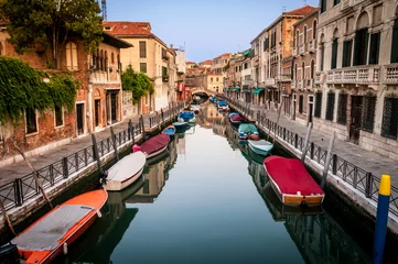 Papier Peint photo Canal Retour Canaux Venise Traditionnel