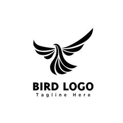 Abstract classic bird eagle art logo