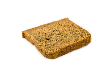 isolated bread slice on the white background