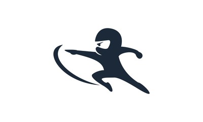 Ninja Kids Character Logo 