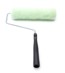 Simple Paint Roller on a White Background