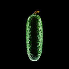 Cucumber  isolated © Alexander Kazharski