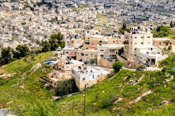 Fototapeta na wymiar Arab Village in Jerusalem