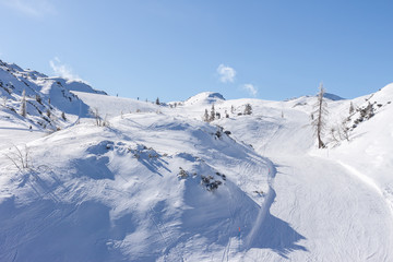 Fototapeta na wymiar winter ski resort in Alps